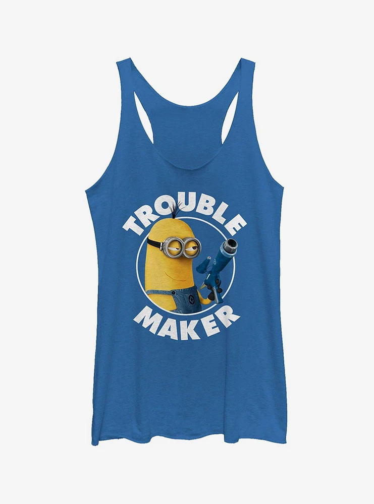 Minion Trouble Maker Girls Tank Top