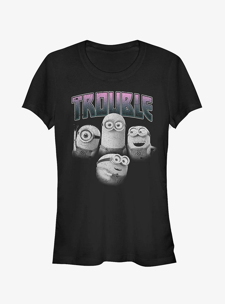 Minion Trouble Friends Girls T-Shirt