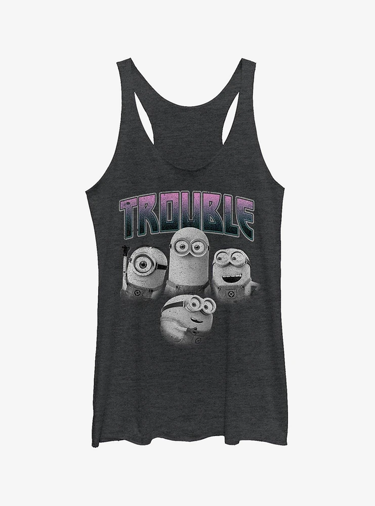 Minion Trouble Friends Girls Tank Top