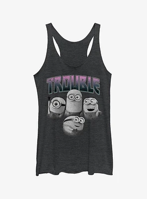 Minion Trouble Friends Girls Tank Top