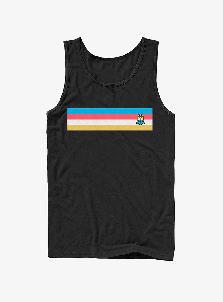 Minion Retro Stripe Tank Top