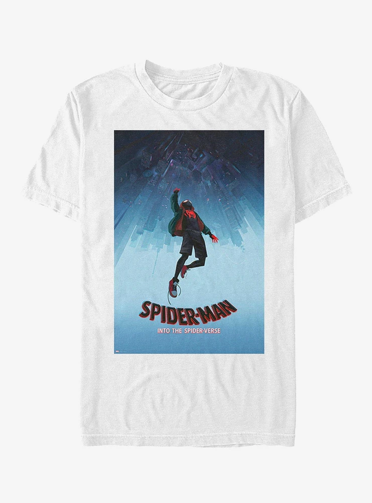 Marvel Spider-Man: Into The Spider-Verse Miles Morales Poster T-Shirt