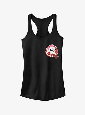 Marvel Spider-Man: Into The Spider-Verse Skull Sticker Pocket Girls Tank Top