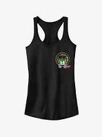 Marvel Spider-Man: Into The Spider-Verse Kappa Sticker Pocket Girls Tank Top