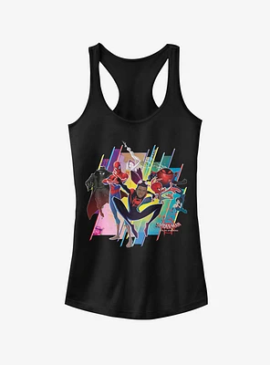 Marvel Spider-Man: Into The Spider-Verse Group Girls Tank Top