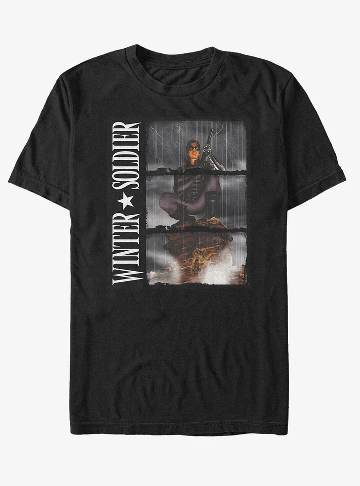 Marvel Capt America WinterSoldier Blocks Comp T-Shirt