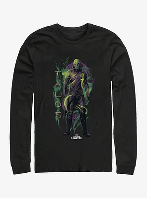 Marvel Captain Talos Green Long-Sleeve T-Shirt