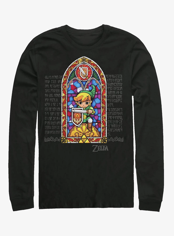 The Legend Of Zelda Stained Glass Long-Sleeve T-Shirt