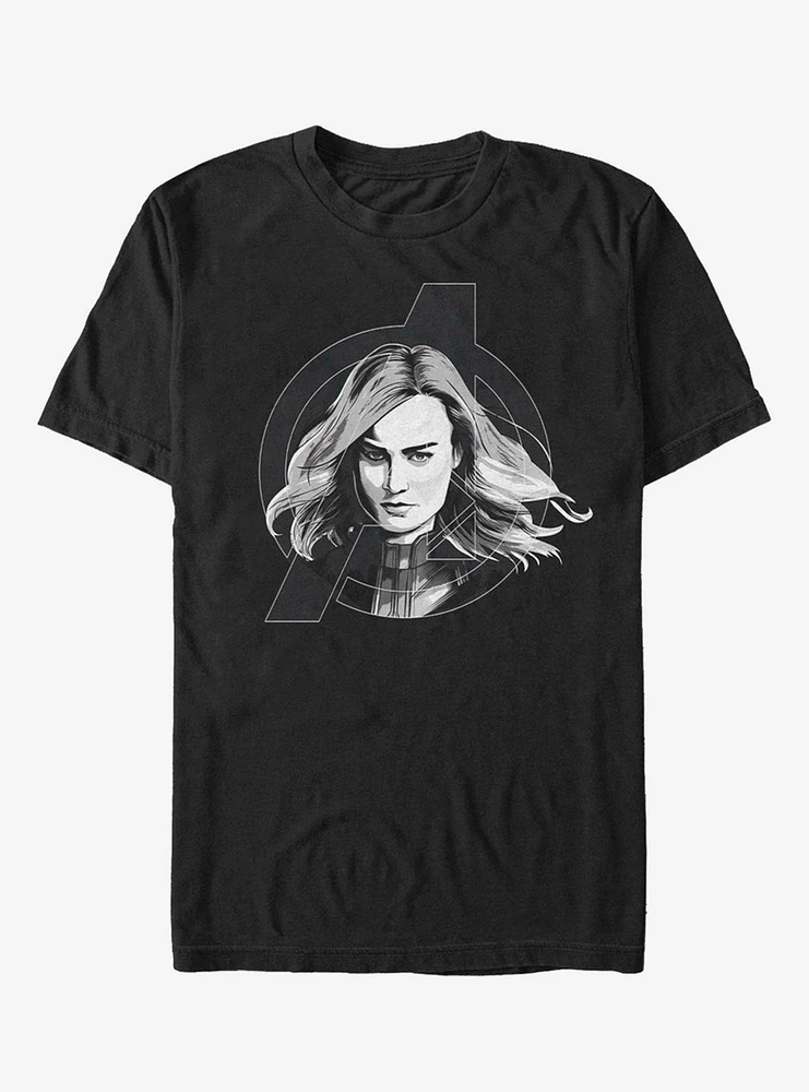 Marvel Avengers Endgame Black and White T-Shirt