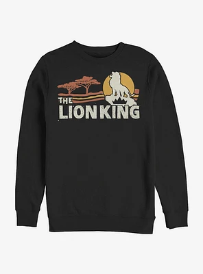 Disney The Lion King 2019 Savannah Scene Back Sweatshirt