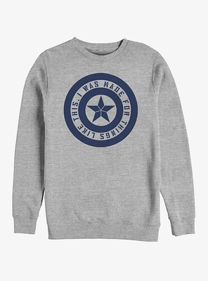 Marvel Avengers: Endgame Shield Inspiration Heathered Sweatshirt