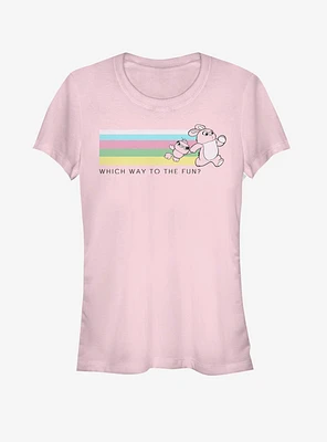 Disney Pixar Toy Story 4 Which Way To Fun Girls Light Pink T-Shirt