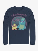 Disney Pixar Toy Story 4 Ducky Bunny Pastel Long-Sleeve T-Shirt
