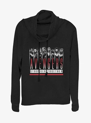 Marvel Avengers: Endgame Avengers Together Cowlneck Long-Sleeve Womens Top
