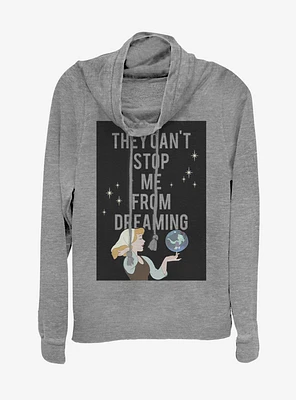 Disney Princess Cinder Haters Cowlneck Long-Sleeve Womens Top