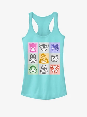 Nintendo Animal Crossing Stamps Girls Tank