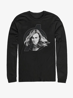 Marvel Avengers: Endgame Black and White Long-Sleeve T-Shirt