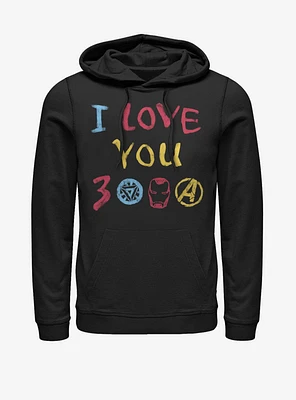 Marvel Avengers: Endgame Love Hand Drawn Hoodie