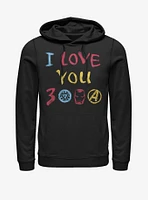 Marvel Avengers: Endgame Love Hand Drawn Hoodie