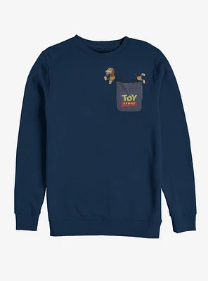 Disney Pixar Toy Story Slinky Dog Faux Pocket Sweatshirt