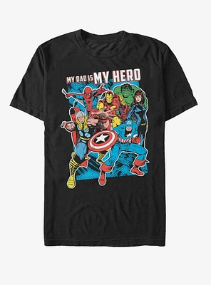 Marvel Hero Dad Heros T-Shirt