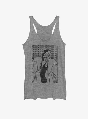 Disney Villains Cruella De Vil Girls Tank