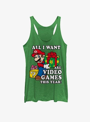 Nintendo Give Video Games Girls Tank