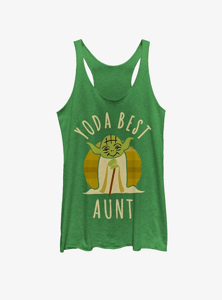 Star Wars Best Aunt Yoda Says Girls Tank