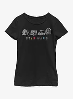 Star Wars Geometry Shine Youth Girls T-Shirt