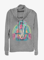Disney The Lion King Holiday Cowlneck Long-Sleeve Womens Top