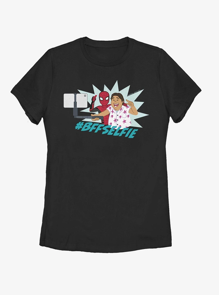 Marvel Spider-Man Selfie Womens T-Shirt