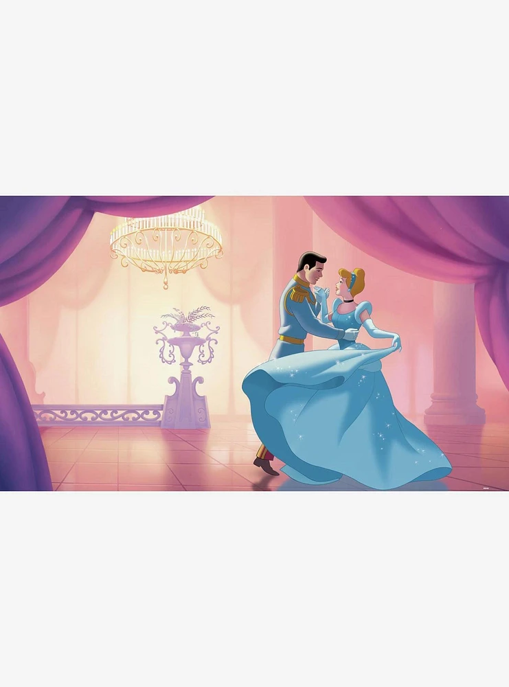 Disney Princess Cinderella 'So This Is Love' Chair Rail Prepasted Mural