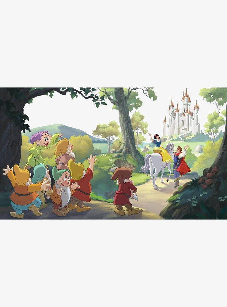 Disney Princess Snow White 'Happily Ever After' Chair Rail Prepasted Mural
