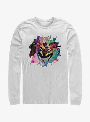 Marvel Spider-Man Spider-Verse Group Long-Sleeve T-Shirt