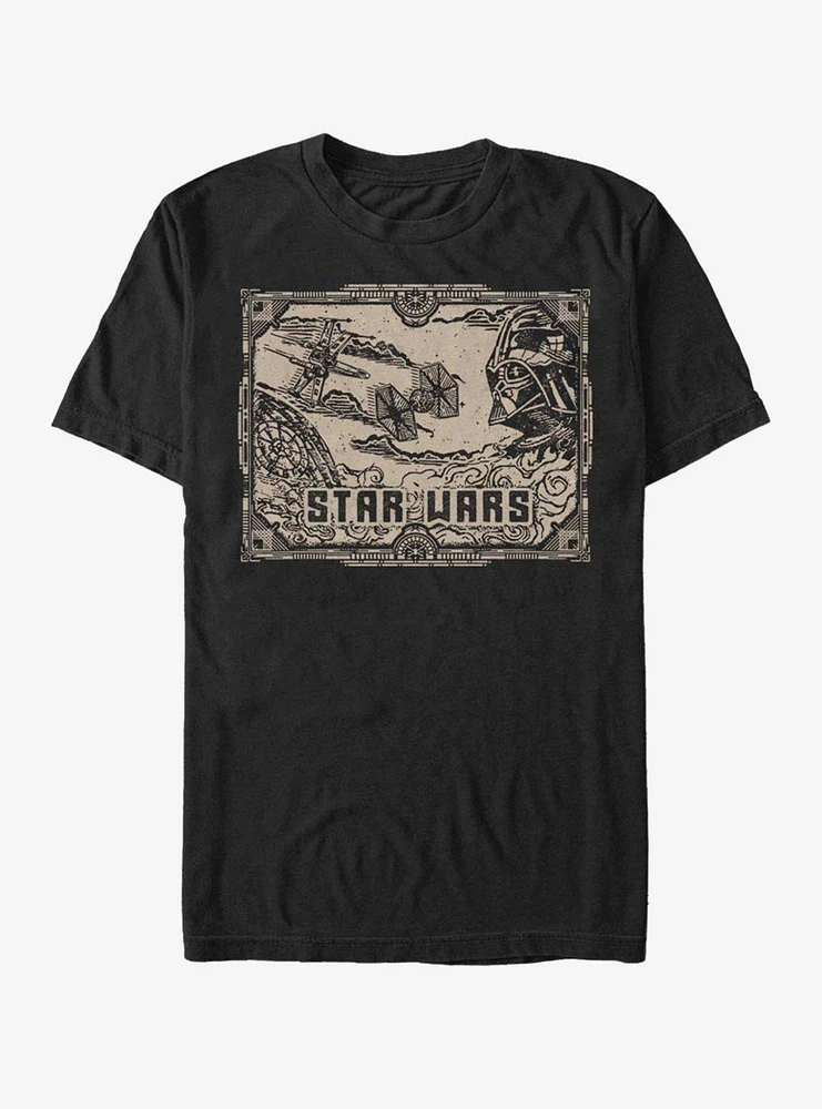 Star Wars Old Fashioned Space Fight T-Shirt