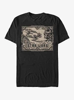 Star Wars Old Fashioned Space Fight T-Shirt
