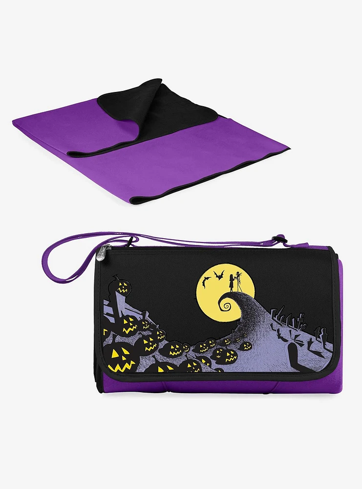 Disney Nightmare Before Christmas Jack And Sally Outdoor Picnic Blanket