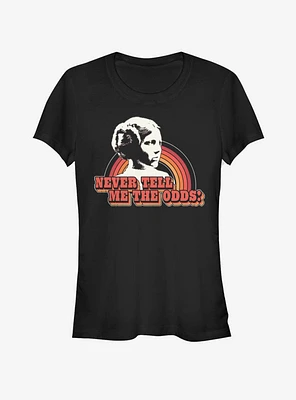 Star Wars Never Tell Me The Odds Girls T-Shirt
