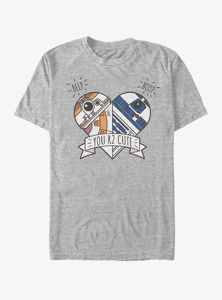 Star Wars Episode VII The Force Awakens BB-8 Heart R2-D2 T-Shirt