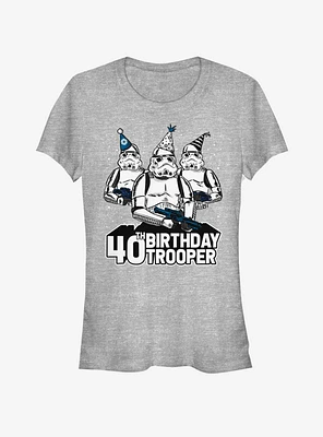 Star Wars Birthday Trooper Fourty Girls T-Shirt