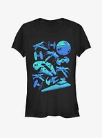 Star Wars Ships Girls T-Shirt