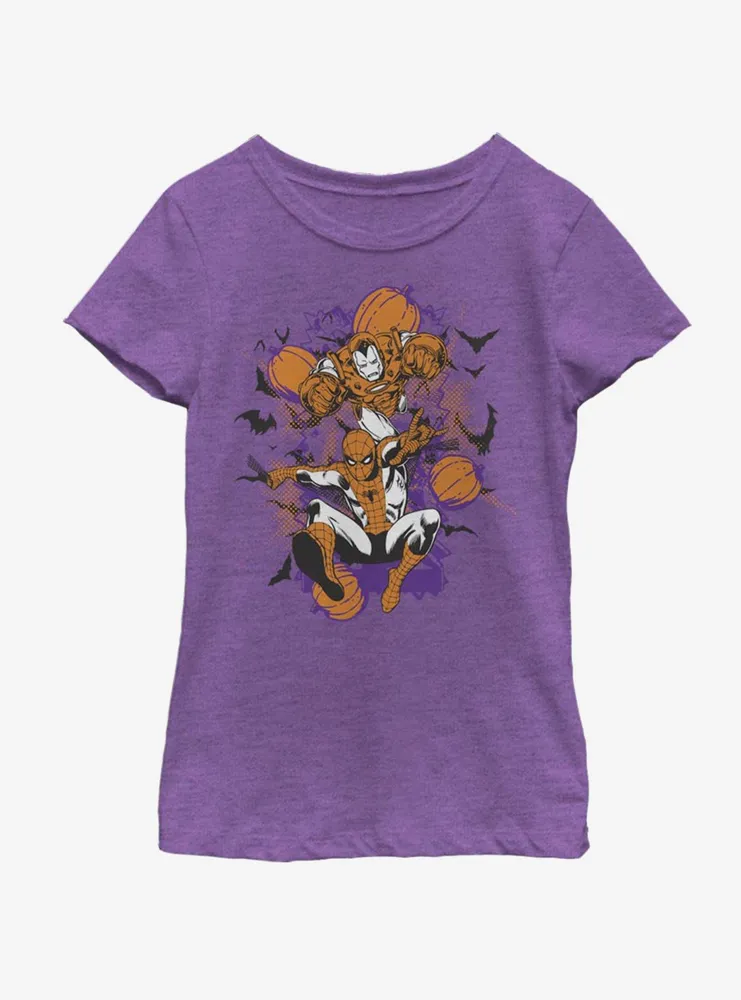 Marvel Avengers Team Pumpkin Youth Girls T-Shirt
