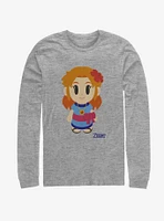 Nintendo The Legend of Zelda: Link's Awakening Marin Avatar Color Long-Sleeve T-Shirt