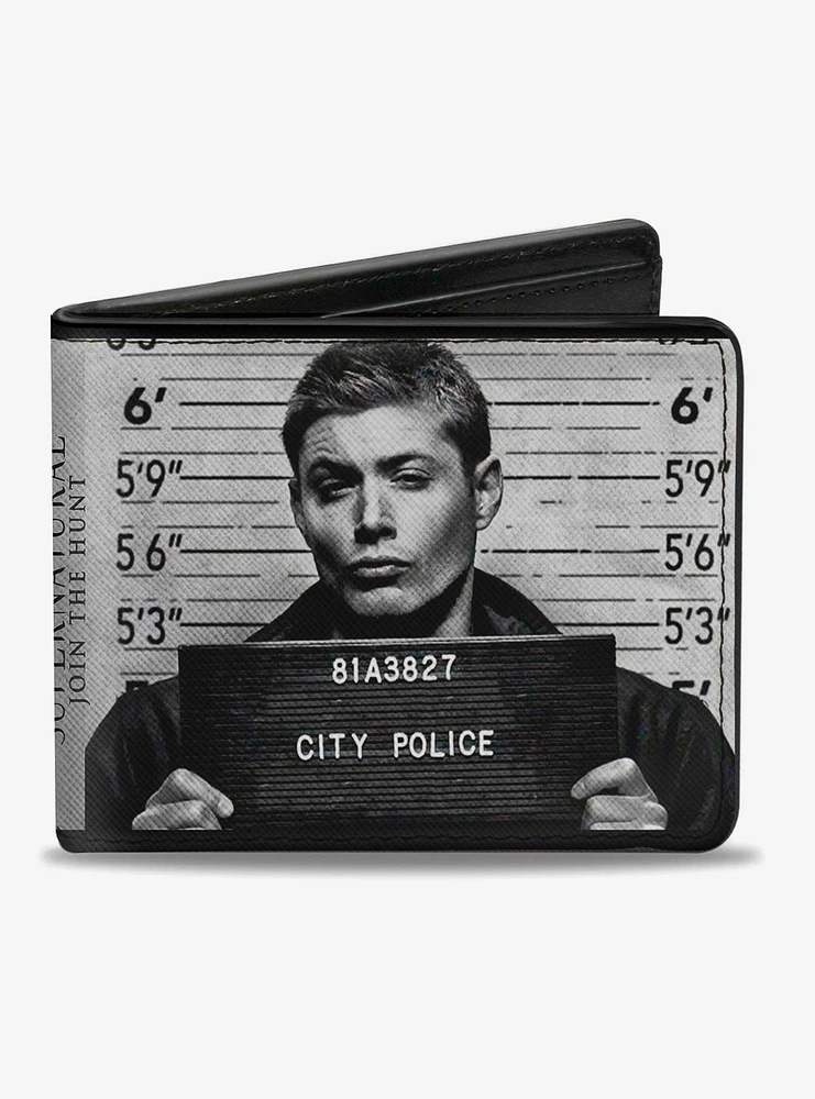 Supernatural Dean Sam Mug Shot Bi-Fold Wallet