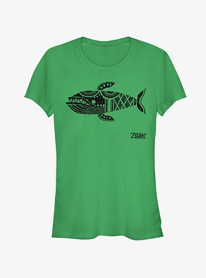 Nintendo The Legend of Zelda: Link's Awakening Wale Glyph Girls T-Shirt