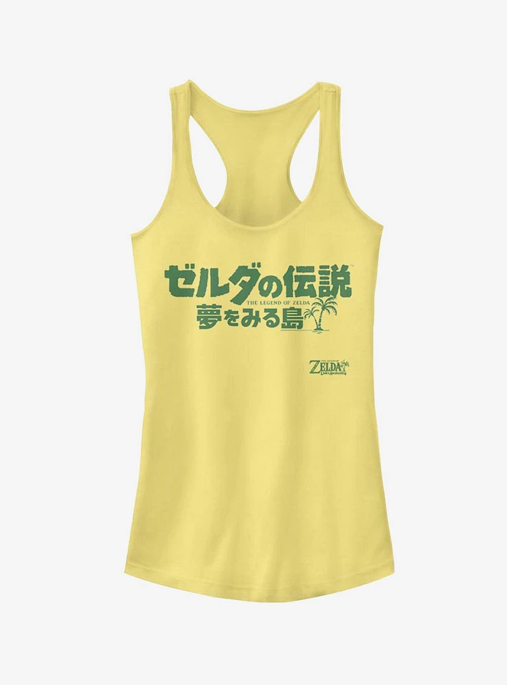 Nintendo The Legend of Zelda: Link's Awakening Japanese Logo Girls Tank