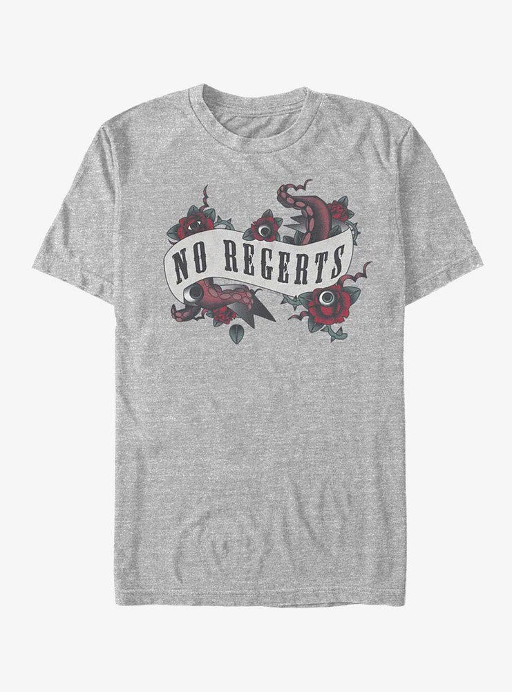 The Addams Family No Regerts Tattoo Joke T-Shirt