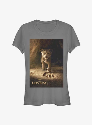 Disney The Lion King 2019 Simba Poster Girls White T-Shirt