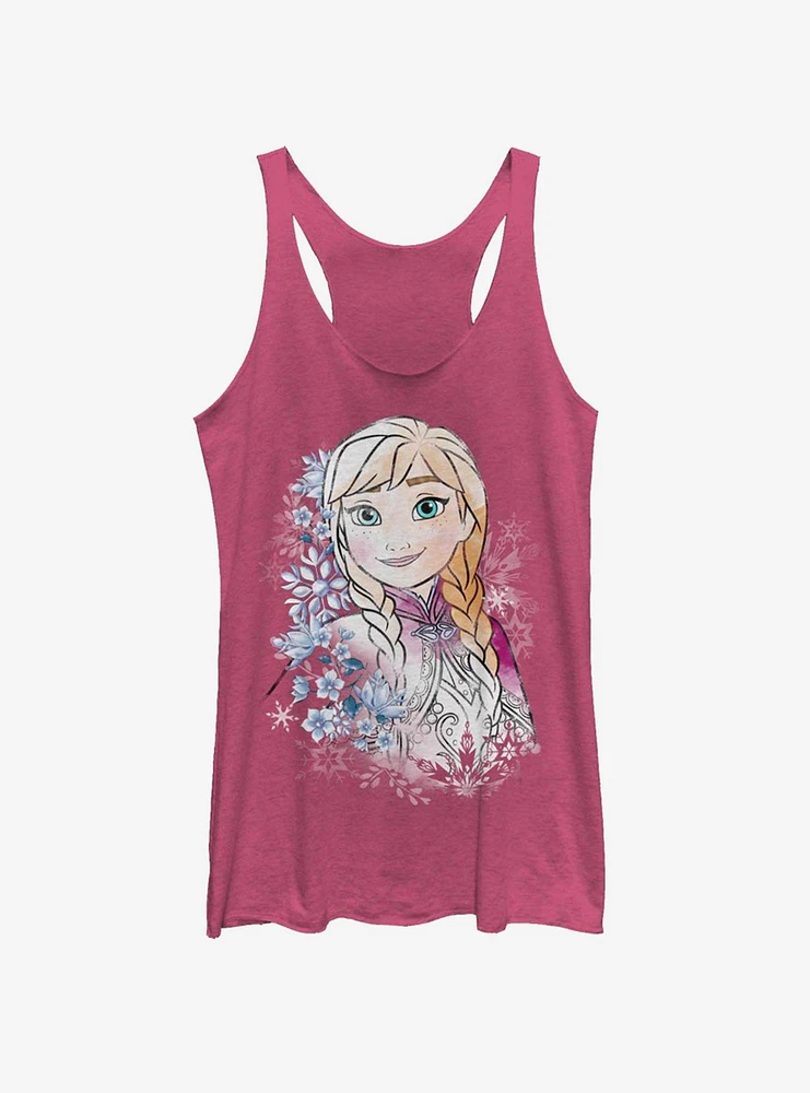 Disney Frozen Anna Flowers Girls Tank