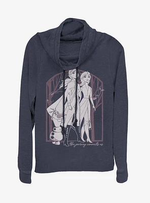 Disney Frozen 2 Forest Frame Cowl Neck Long-Sleeve Girls Top